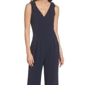 Chelsea28 Bow Shoulder Jumpsuit - Navy